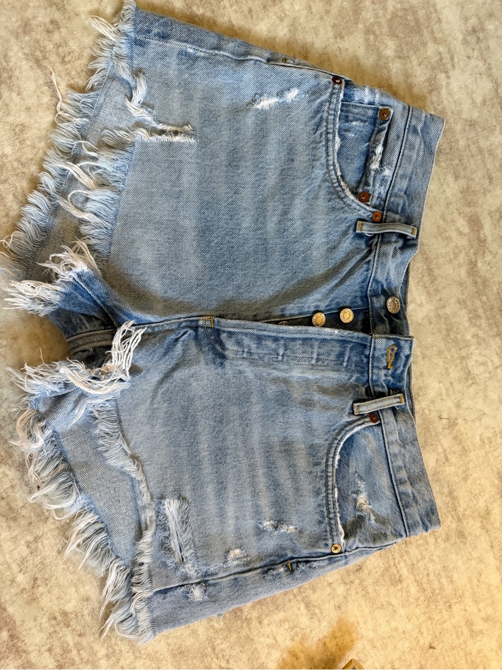 Agolde Parker denim shorts